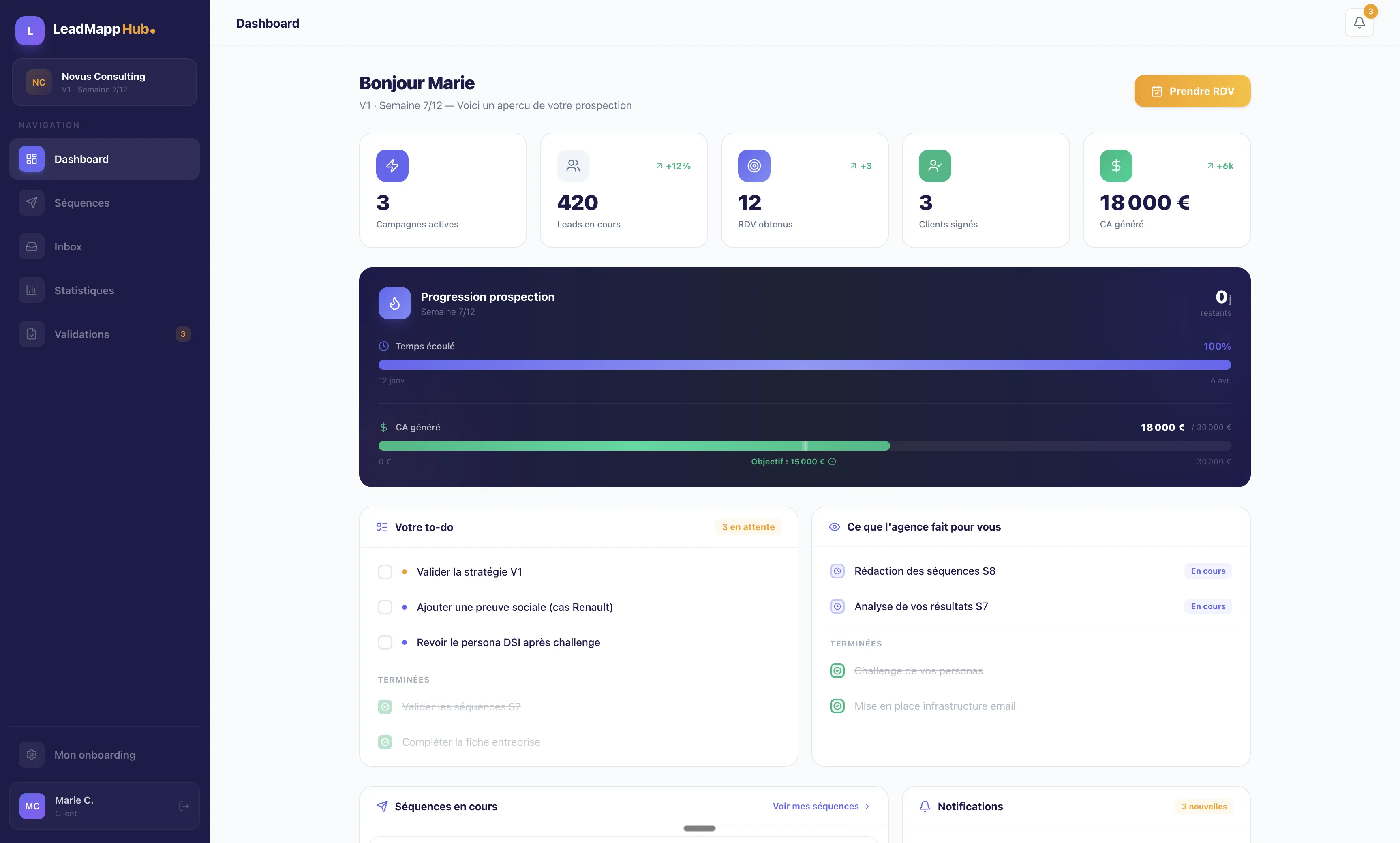 LeadMapp Hub - Dashboard
